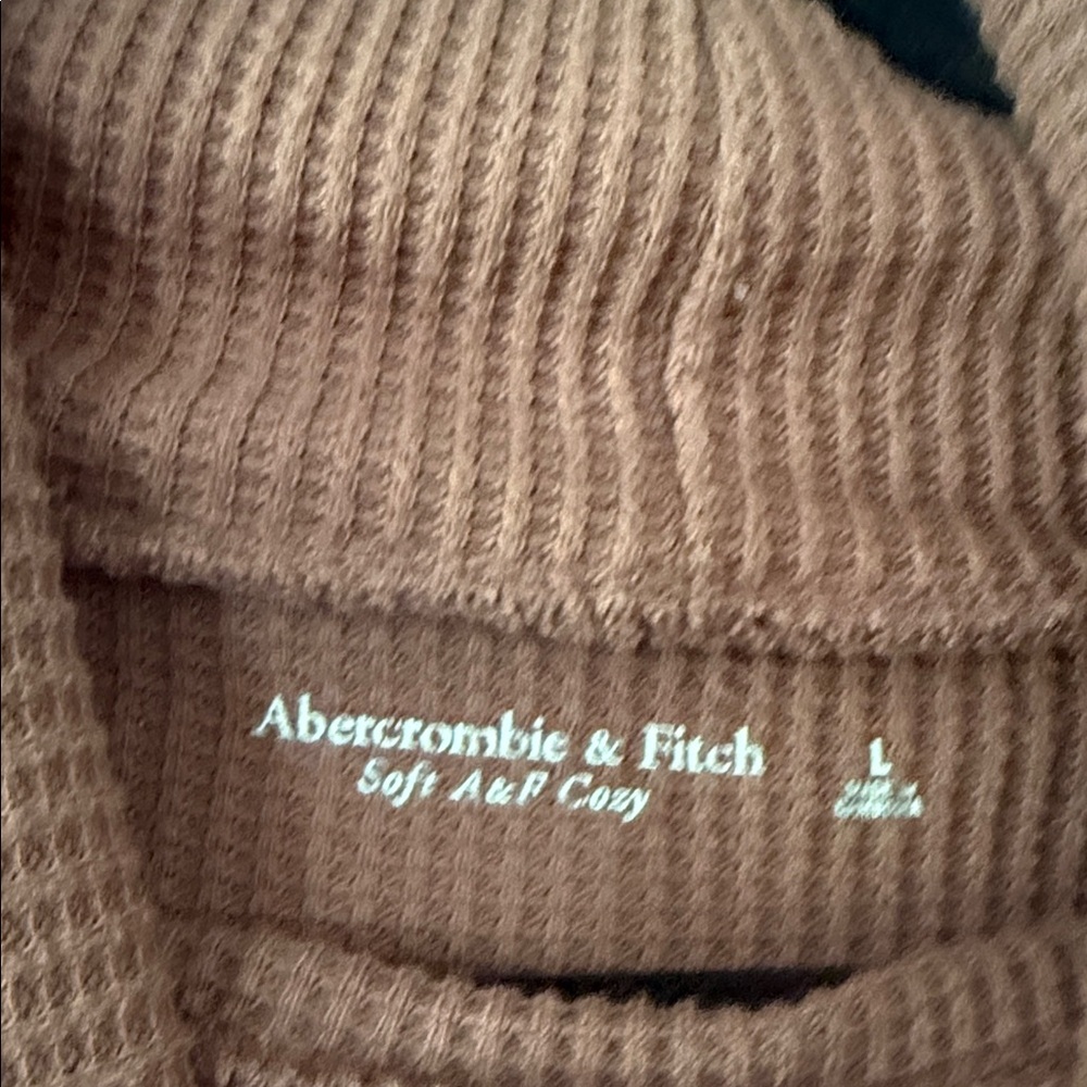 Abercrombie & Fitch Warm Brown Cowl Neck Sweater - Picture 2 of 3